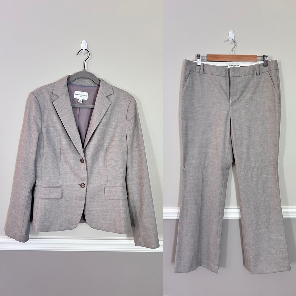 Banana Republic Gray Pantsuit